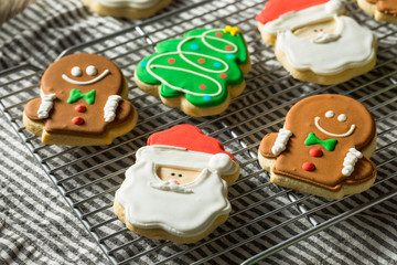 Homemade Decorated Christmas Sugar Cookies