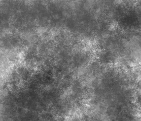 Abstract modern black and white painting . Textured monochrome grunge background.