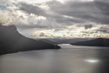Fototapeta na wymiar Lake panorama, New Zealand