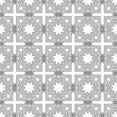 Oriental seamless pattern. Linear style. Islamic, Arabic style.