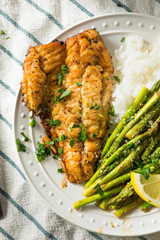 Homemade Sauteed Whitefish Dinner