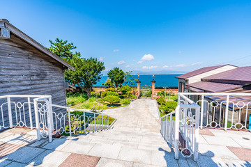 北海道の夏 函館 外国人墓地 (函館中華山荘)