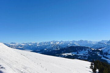 winter view at Rigi Klum Switzerland