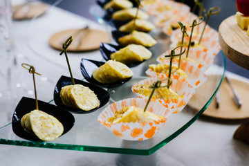 Delicious snacks at the buffet.