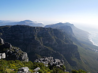 Fototapeta na wymiar Vue Table Mountain Cape Town Afrique du Sud