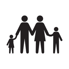 Family Icon Vector on the white background