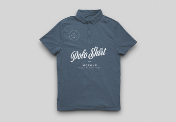 Polo Neck T Shirt Mockup