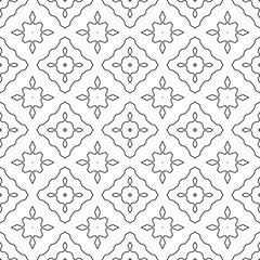 Abstract thin line seamless pattern. Linear ornamental geometric background. Wrapping paper. Vector illustration.             