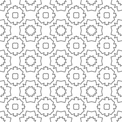 Abstract thin line seamless pattern. Linear ornamental geometric background. Wrapping paper. Vector illustration.             