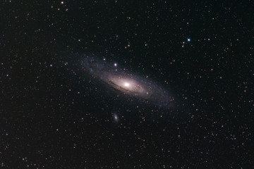 The Andromeda Galaxy photographed from Mannheim in Germany.