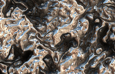 futuristic abstract metal