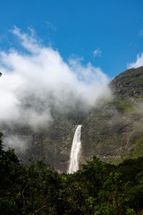 The Casca d'anta waterfall inside the Serra da Canastra National Park in Brazil