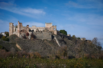 Castle-palace of Escalona of the fifteenth century and Mudejar style in Escalona del Alberche, Toledo_Spain