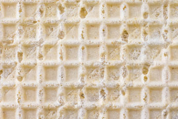 Waffle texture closeup