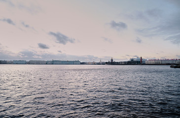 Naklejka premium Neva river at Peter and Paul fortress