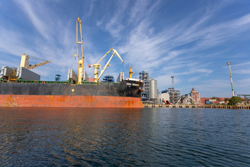 Marine crane. Huge cargo crane