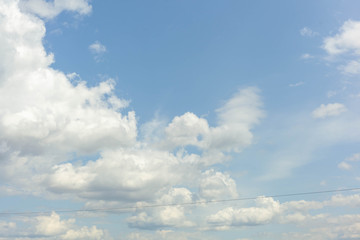 Beautiful sky, Thick clouds. Cover for the background. Substrate