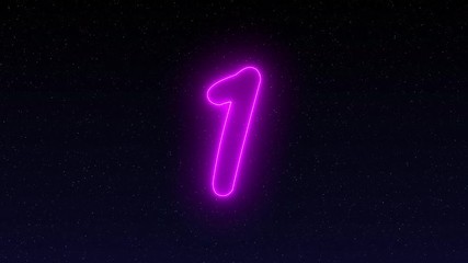 Countdown Happy New Year greeting text with sparkling firework, fireworks explosion on night star sky background. High-quality best stock footage of countdown firework, fireworks and Happy New Year - Powered by Adobe