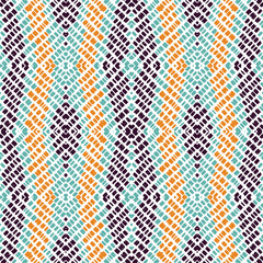 Dip Retro Batik. Marine Chevron Vector Seamless Pattern. Japan Ikat Fabric Ornament. Azure Traditional Retro Background. Geometric Carpet Traditional.