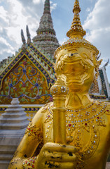 Guardian en palacio real Tailandia