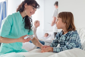 Nurse with medications