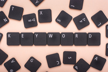 Keyword - word from computer keyboard buttons.