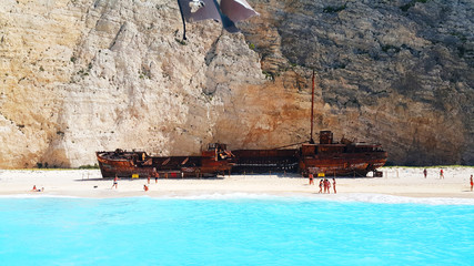 Zakynthos, zatoka wraku, wreckship, Greece, Europe © fortismedia