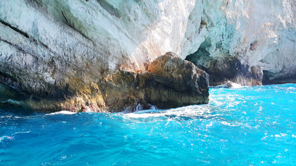 Zakynthos, blue cave, Greece, Europe