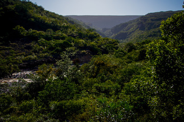 Panoramic view of the canyons in Chapada Diamantina National Park, Bahia - Brazil.