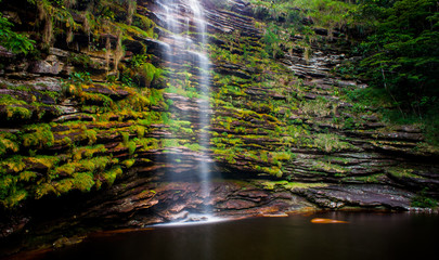 Fototapeta na wymiar Palmital Waterfall, Chapada Diamantina National Park, Bahia, Brazil