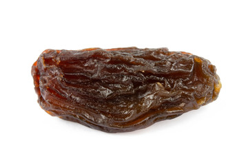 Raisins isolated on white background with clipping path .