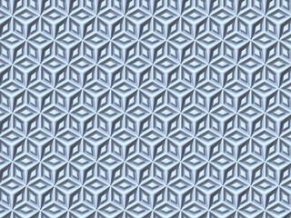 Abstract hexagonal white background 3D