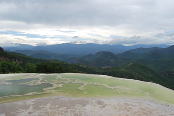 lake in mountains of Hierve el agua, Oaxaca