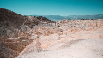 The famous Zabriskie Point in Death Valley National Park, California, USA