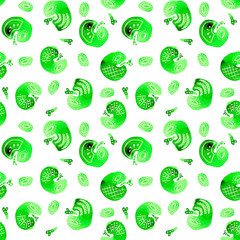 Green apples pattern