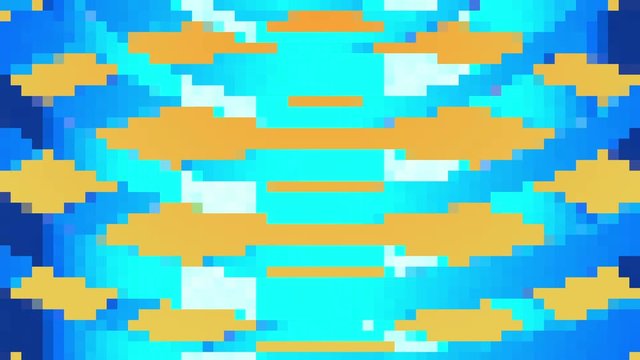 Retro 8-Bit Video Game background. Seamless looped