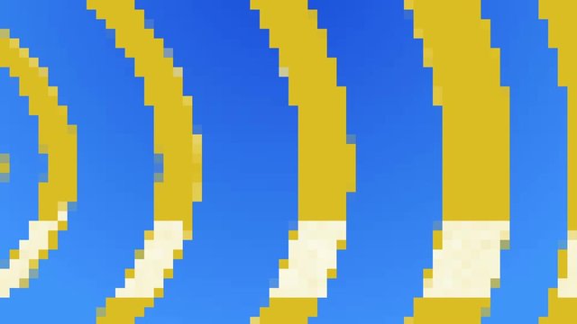 Retro 8-Bit Video Game background. Seamless looped