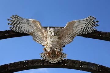 アイヌコタンの守り神　フクロウ