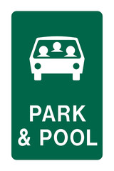 Park and pool sign