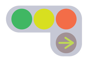 信号機のイラスト