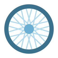 Wheel with needles vector icon flat isolated