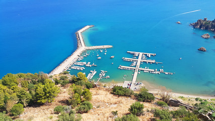 Sycylia, port Cefalu, Włochy