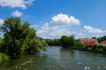 Fototapeta na wymiar Donau Neuburg 