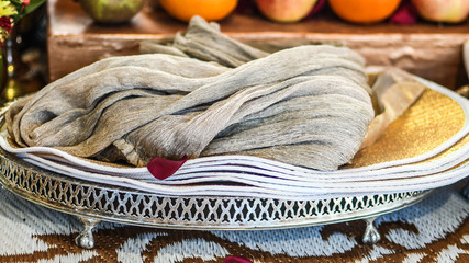 Pañuelo boda Hare Krishna hindú