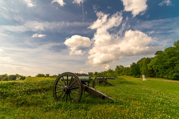 APRIL 29, 2019 - VICKSBURG, MISS., USA - Vicksburg National Military Park and National Cemetery, Vicksburg, Mississippi  - honoring memory of Civil War