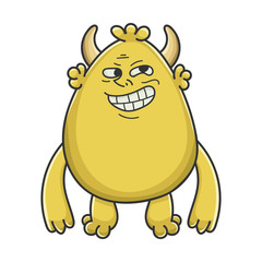 yellow goblin cartoon monster