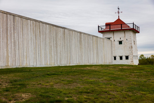 MAY 21 2019, FORT UNION, N DAKOTA, USA - Fort Union Trading Post Near Confluence Of The Missouri And Yellowstone River, Williston, ND