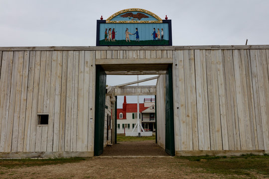 MAY 21 2019, FORT UNION, N DAKOTA, USA - Fort Union Trading Post Near Confluence Of The Missouri And Yellowstone River, Williston, ND