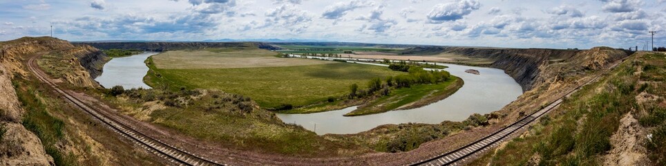 MAY 22 UPPER MISSOURI RIVER BREAKS, LEWISTOWN, MT,  2019, USA - Lewis and Clark's 
