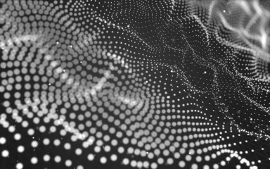 Abstract background. Molecules technology with polygonal shapes, connecting dots and lines....